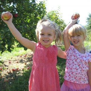 Kids Picking Apples